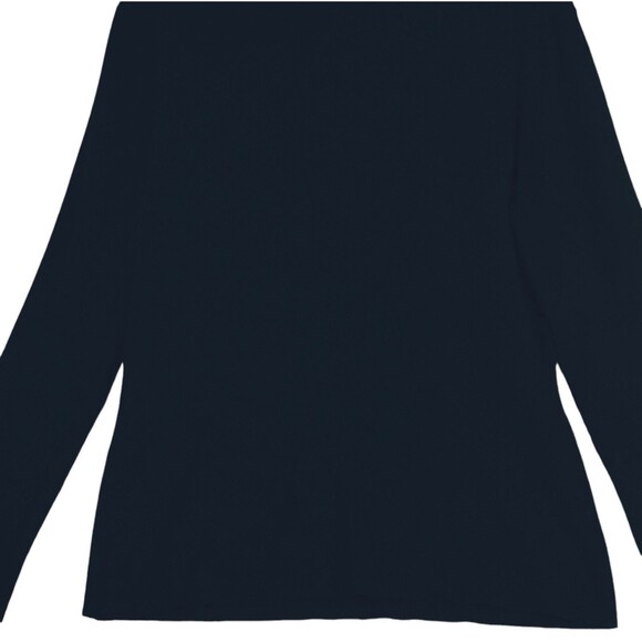 Vila Milano Sweater Woman's L Long Sleeve Bling Mock Zip Turtleneck Black Knit - Picture 6 of 10